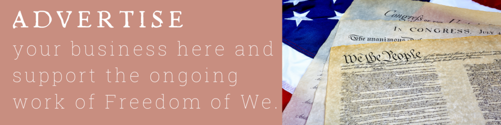 Contact Freedom of We to advertise your Freedom related goods and services.